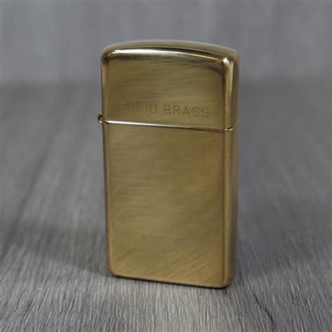 Zippo High Polished Brass Slim Solid Brass Windproof Lighter