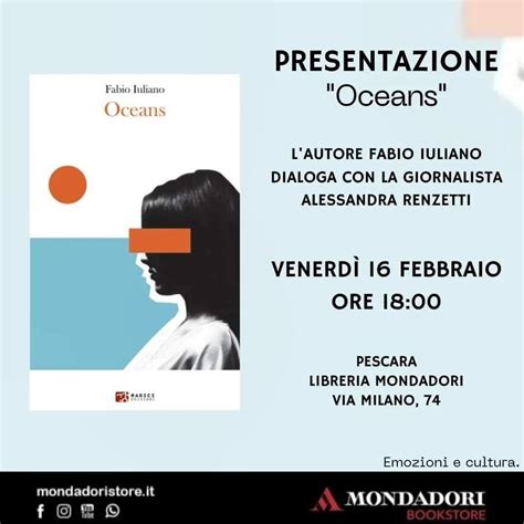 Fabio Iuliano Alla Mondadori Di Pescara Con Oceans · Abruzzo Oggi