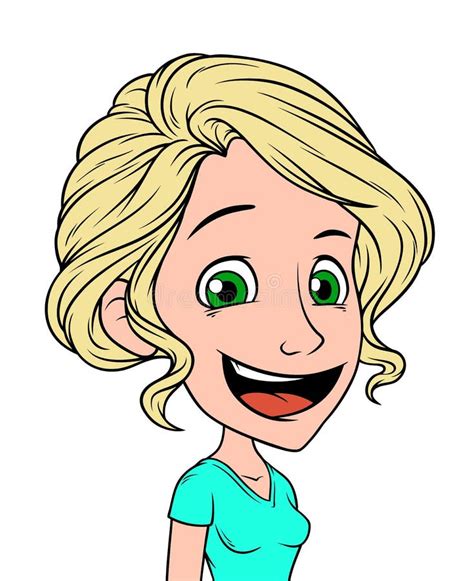 Blonde Hair Green Eyes Cartoon Stock Illustrations – 222 Blonde Hair ...