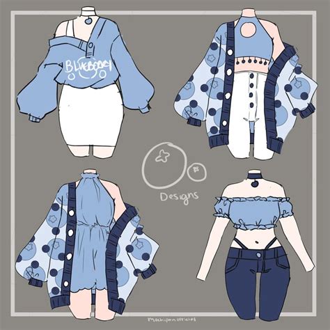 Blueberry Outfit Designs Character Design Character Design