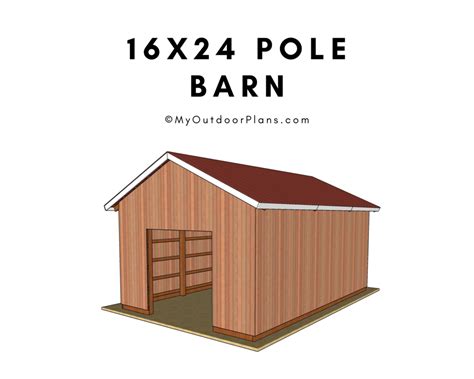 16x24 Pole Barn Plans