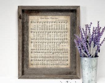 In The Garden Hymn Print Printable Vintage Sheet Music Antique Hymn