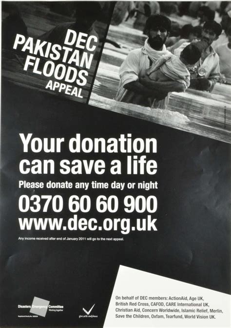 Pakistan Floods Appeal Poster British Red Cross