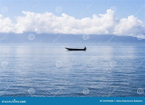 Fishing dugout canoe stock photo. Image of africa, mountain - 26394608