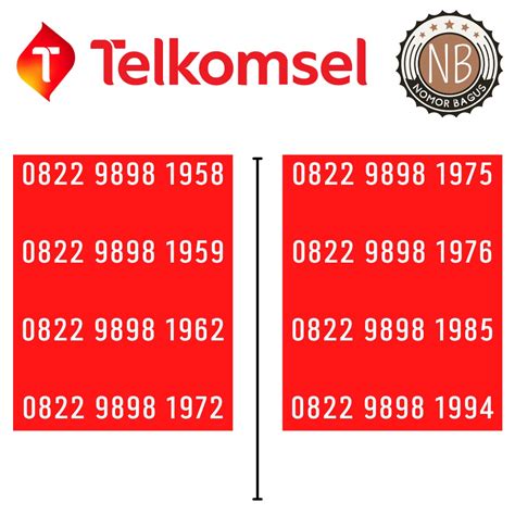 Jual Kartu Perdana Telkomsel Simpati Nomor Cantik Seri Tahun Lahir