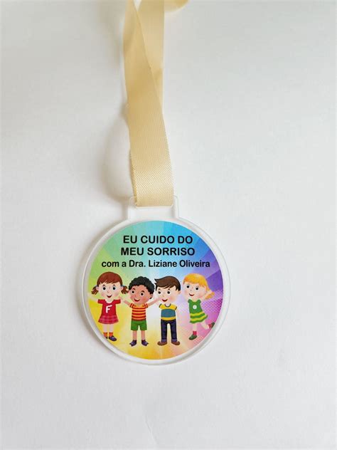 Medalhas De Acr Lico Personalizadas Unidades Elo