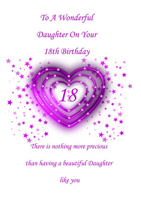 What To Do For Daughters 18th Birthday Happy Birthday Card