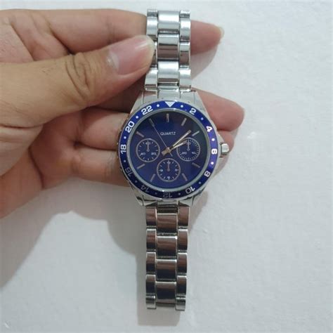 Jual BWC SR626SW Men Stainless Steel Quartz Watch With Blue Dial Jam