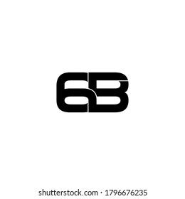 B Letter Original Monogram Logo Design Stock Vector Royalty Free