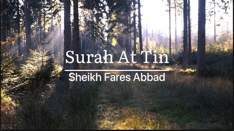 Surah At Tin Recited By Sheikh Fares Abbad