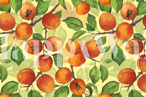 Apricot Garden 2 Wallpaper - Beautiful Floral Design | Happywall