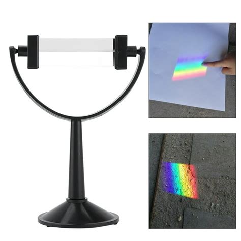 Ylshrf Prism Triangular Prismoptical Glass Triangular Prism With Stand Physics Light Spectrum