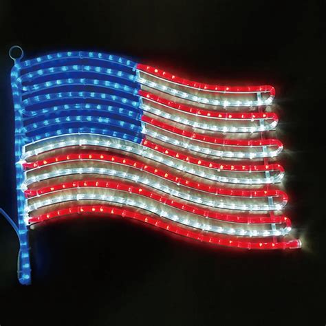 Beatineon 24 X 21 American Flag Led Lights Silhouette