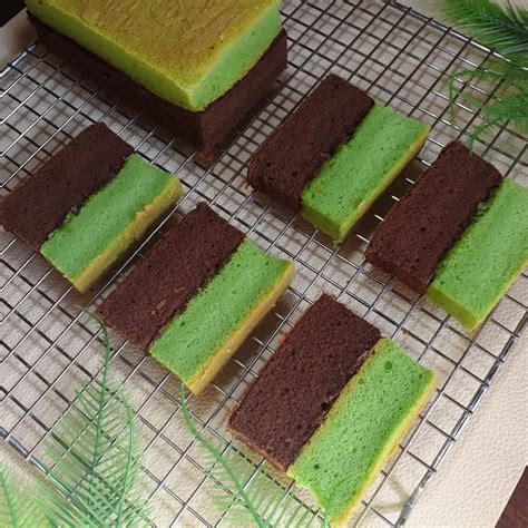 Resep Bolu Lapis Pandan Cokelat Sederhana Rumahan Di Yummy App