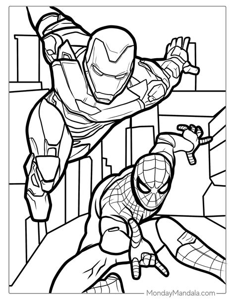 Iron Man Coloring Pages Free Pdf Printables Avengers Coloring