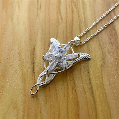 Arwen Necklace Evenstar Necklace Sterling Silver Arwen S Etsy Uk