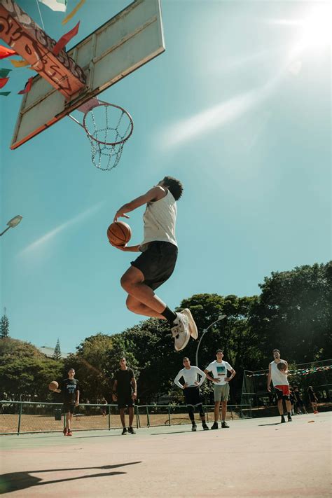 man dunking  ball  stock photo
