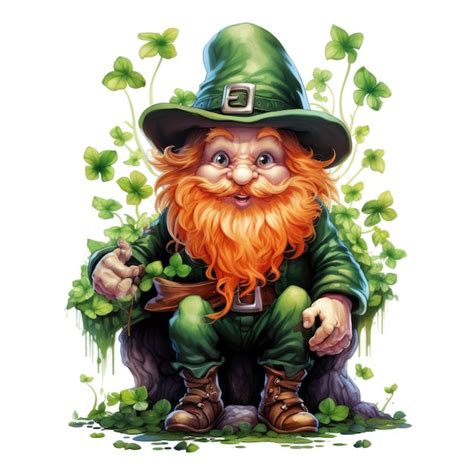 Premium AI Image | Lucky Charms Adorable Leprechaun Fantasy Clipart ...