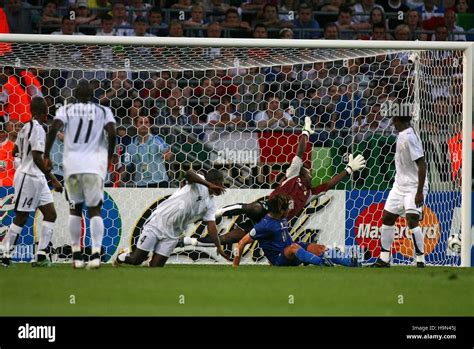 ANDREA PIRLO SCORES ITALY V GHANA WORLD CUP HANNOVER GERMANY 12 June