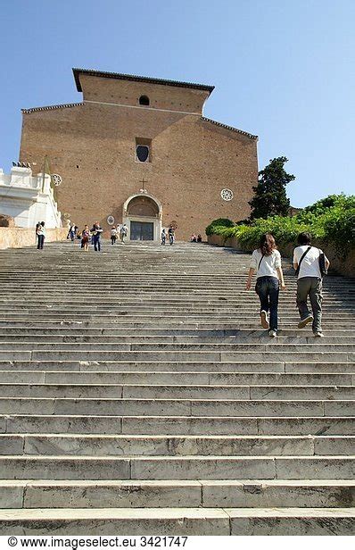 Roma Italia Escalera Monumental De Subida A La Iglesia De Santa Mar A