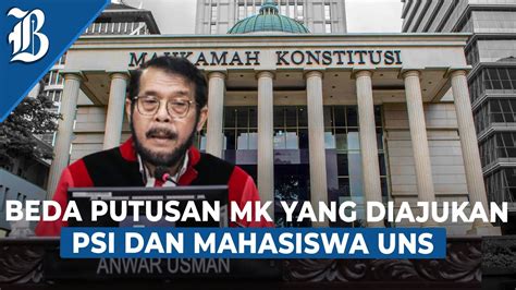 MK Putuskan Kepala Daerah Di Bawah 40 Tahun Bisa Maju Capres Cawapres