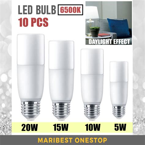 Pcs Led Bulb K W W W W Daylight Effect Led Light Stick