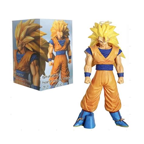 Juguete Muñeco Figura Goku Dragon Ball Z Saiyajin Ssj3 33 Cm