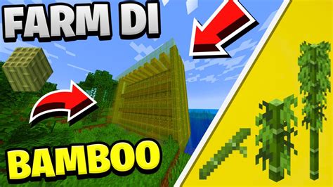 COME FARE UNA MEGA FARM DI BAMBOO MINECRAFT TUTORIAL 1 20 MINECRAFT