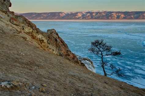 Rocky Coast of the Olkhon Island of Lake Baikal Stock Image - Image of ...