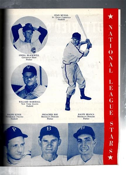 Lot Detail Mlb All Star Game Official Program At Ebbets Field