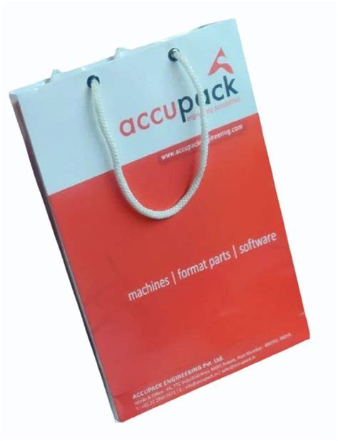 Multicolor Printed Duplex Paper Carry Bag For Packaging Capacity