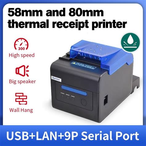 Xprinter 20 80Mm Thermal Receipt Printer Barcode Bill Printer High