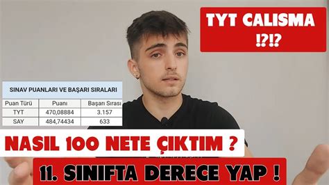 11 Sınıfta Nasıl Derece Yapılır TYT AYT KİTAPLAR OKUL YouTube