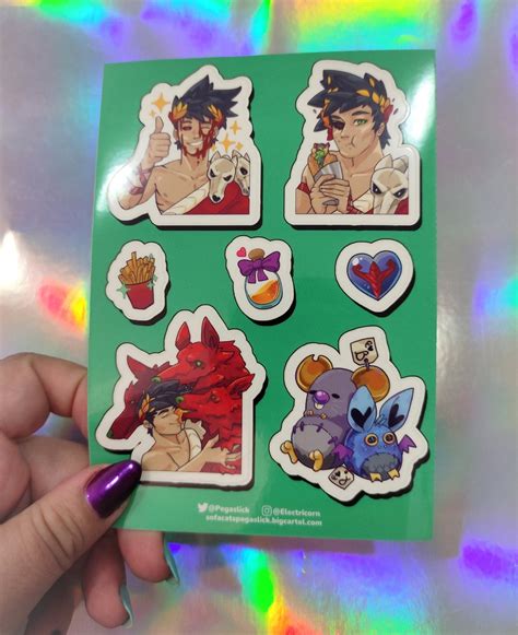 Hades Vinyl Sticker Sheet Etsy