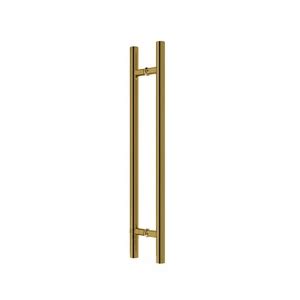 Puxador Para Porta Dourado Gold Duplo Inox Pivotante Correr Italy Line