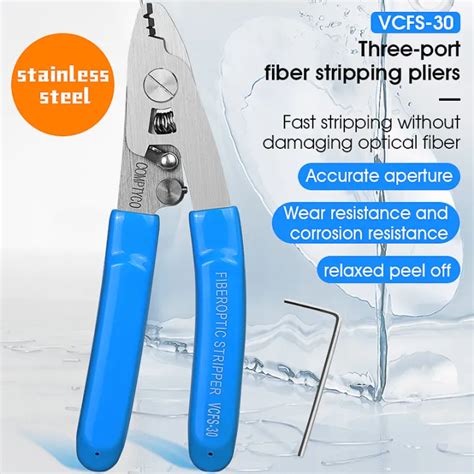 Stainless Steel Optical Fiber Nomiller Pliers VCFS 30 Three Port