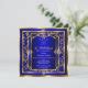 Fabulous Royal Blue Gold Damask Birthday Party Invitation Zazzle