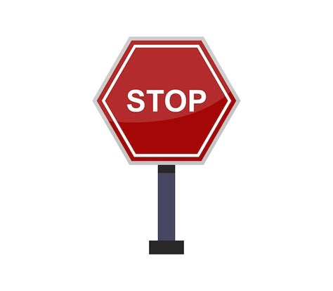 Premium Vector Stop Sign