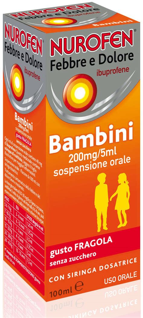 Nurofen Sciroppo Bambini Febbre Dolore Mg A Aprile