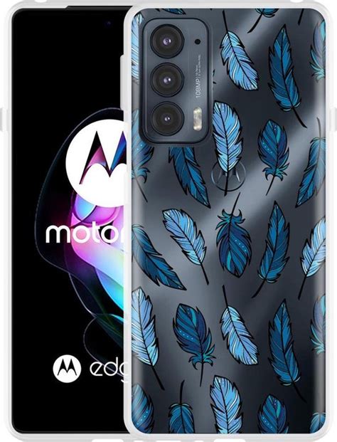 Motorola Edge 20 Hoesje Feathers Designed By Cazy Bol