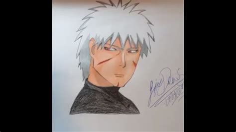 Speed Drawing Tobirama Senju Fanart Naruto Youtube