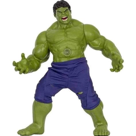 Boneco do Incrível Hulk Marvel 10 Sons Super Herói Vingadores Brinquedo