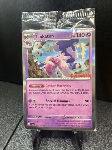 Pokémon TCG Tinkaton Svp Black Star Promos 105 193 Holo Promo Promo eBay