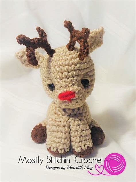 Mini Reindeer Pattern By Mostly Stitchin Crochet Designs By Meredith