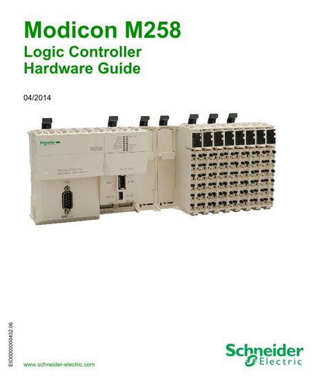 PDF Modicon M258 Logic Controller Hardware Guide 04 2014