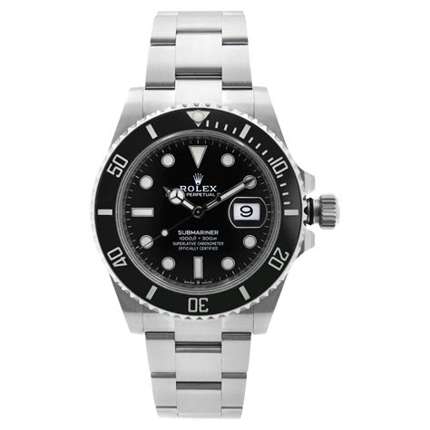 Rolex Submariner Date Two Tone Gold Black Dive Ceramic Steel Watch