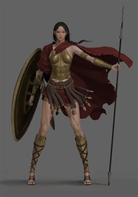 Hoplite Warrior Woman Amazon Warrior Spartan Women