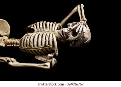 Halloween Sexskeletons Having Sex On Black Stock Photo 323849447