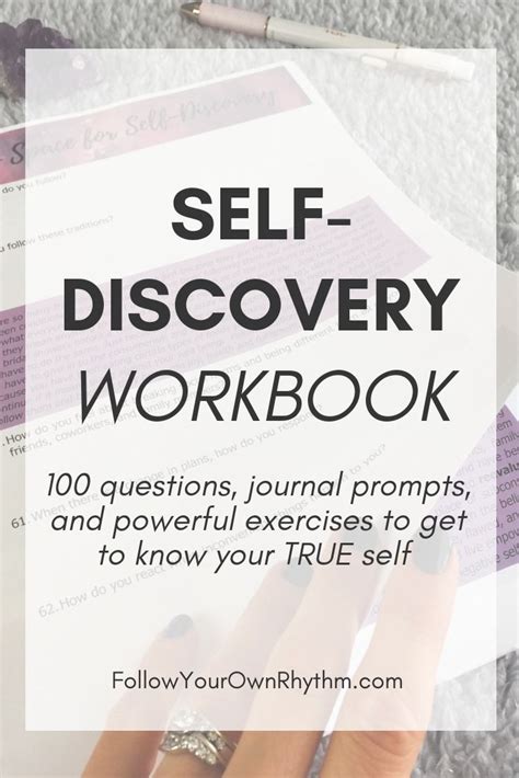 Self Discovery And Personal Growth Workbook Self Discovery Workbook