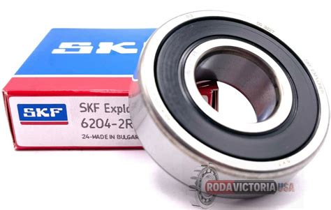 6204 2RSH C3 SKF Deep Groove Ball Bearing 17x40x12 Mm Rodavictoria USA